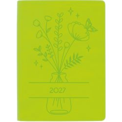 BIELLA Taschenagenda Memento 2027 825715310027U 1W/2S hellgrün ML 10.1x14.2cm