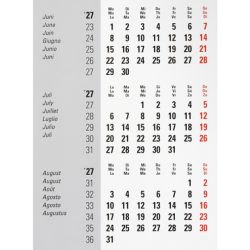 BIELLA Pultkalender DesktopFrame 2027 883511000027U 3M/1S Ersatzrolle 124.5x9.5cm
