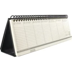 CONCEPTUM Tischkalender 2027 C2780 1W/2S schwarz 30x14.3cm