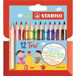 STABILO Trio dick kurz Farbstifte 205/1201 Etui 12 St&uuml;ck