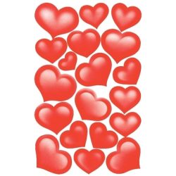 Z-DESIGN Sticker Creative 53205 Herze rot 2 St&uuml;ck
