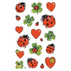 Z-DESIGN Sticker Creative 53558 Marienk&auml;fer/Klee 2 St&uuml;ck