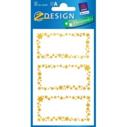 Z-DESIGN Glimmerstaub Sterne 52622 gold 2 St&uuml;ck