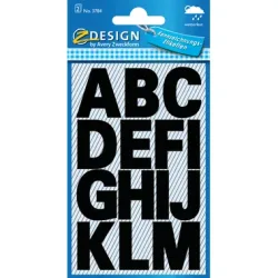 Z-DESIGN Letters schwarz 3784 25mm, wetterfest 2 St&uuml;ck