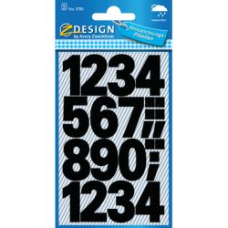 Z-DESIGN Letters schwarz 3785 25mm,Univ. Bold 2 Blatt