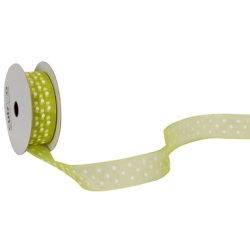 SPYK Band Cubino Dots 1748.1564 15mmx4m gr&uuml;n-weiss