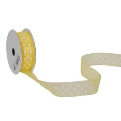 SPYK Band Cubino Dots 1748.1564 15mmx4m gelb-weiss