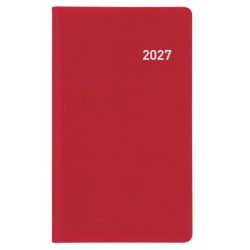 BIELLA Planer Paris 2027 851512470027U 1M/2S weinrot ML 7.5x12.6cm