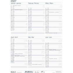BIELLA Wandkalender 2027 875406000027U 6M/1S weiss DE/FR 21x29.7cm