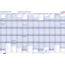 BEREC Jahresplaner quer 2027 B 5670/27 1J/1S blau 60x90cm