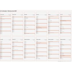 RIDOIDE Jahresplaner m. Notizraum 2027 7033650007.27 1J/1S DE/FR 86x61cm
