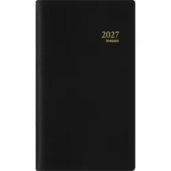 BREPOLS Agenda Breplan Genova Pla 2026 0.774.2051 1W/1S schwarz 9x16cm