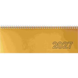 SIMPLEX Querkalender 2027 36221R11.27 1W/2S altgold ML 30.7x10.5cm