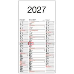 B&Uuml;HNER 3-Monatskalender 2026 M3TE-R-BLOCK ML 30x59cm