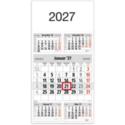 B&Uuml;HNER 5-Monatskalender 2026 M5TF-R-Block ML 30x59cm