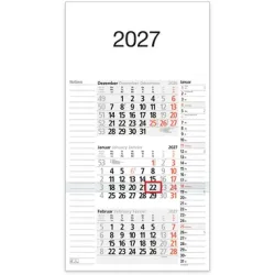 B&Uuml;HNER 3-Monatskalender 2026 M3KPNBL-R-FS ML 30x56cm