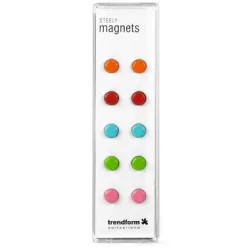 TRENDFORM Magnete STEELY COLOR TF20C farbig ass. 10 St&uuml;ck