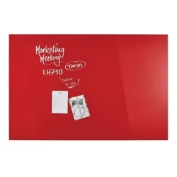 magnetoplan Glas-Magnetboard (B x H) 1500 mm x 1000 mm Rot 13408006