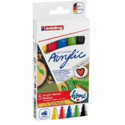 EDDING Acrylmarker 5100 2-3mm 5100-E5-basi basic, ass. 5 St&uuml;ck