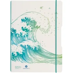 Herlitz Notizbuch A5 Kariert PP (Polypropylen) Blau