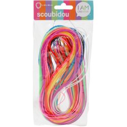 I AM CREATIVE Scoubidou Buntmix 2130.02 80cm, 50 St&uuml;ck
