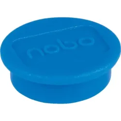 NOBO Magnet rund 13mm 1915285 blau 10 Stück