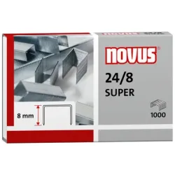 Novus NOVUS OFFICE 24/8 Heftklammern 00867-20504 Stahl Silber 1000 Stück