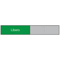 BEREC Türschild 37,4x152mm 314.089 Alu, Libero-Occupato