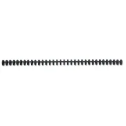 GBC Plastikbinder&uuml;cken 12mm A4 388064E schwarz, 34 Ringe 50 St&uuml;ck