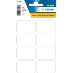 HERMA Etiketten 25&times;40mm 3690 weiss 56 St&uuml;ck
