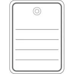 HERMA Stückwaren Anhänger 48x65mm 6840 weiss ohne Faden 1000 Stück
