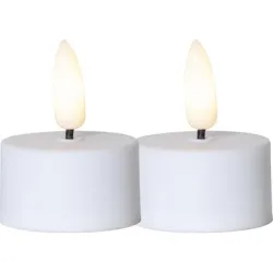 STAR TRADING LED Teelicht Flamme 3.8cm 12.063-05-1 weiss 2 St&uuml;ck