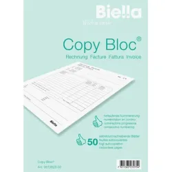 Biella, BIELLA Rechnung COPY-BLOC D/F A5 513525.00 selbstdurchschreib. 50x2 Blatt