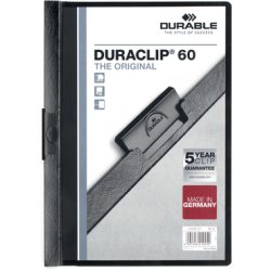 DURABLE Klemmhefter DURACLIP 60 2209/01 f&uuml;r 60 Blatt A4 schwarz