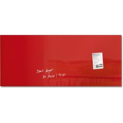 SIGEL Glas-Magnetboard GL242 rot 1300x550x15mm