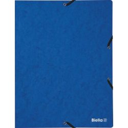 BIELLA Gummibandmappe A4 178401.05 blau, 355gm2 200 Bl.