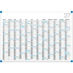 B&Uuml;HNER Jahresplaner DE 2026 K12-CH-B-FSC 12M 98x68cm