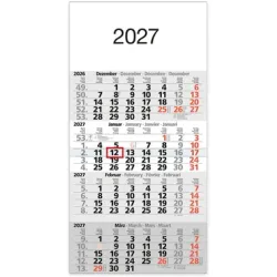 B&Uuml;HNER 4-Monatskalender 2026 M4MF-R-BLOCK ML 30x59cm