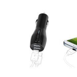 Auto-Ladegerät mit 2 USB-Ports 3.100 mAh