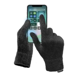 sbs Touchscreen Handschuhe – Keyfinder/Selfie Stick/Gadgets – schwarz