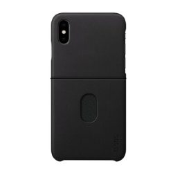 Hartcover aus echtem Leder für iPhone XR
