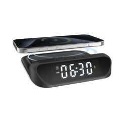 2-in-1-Wecker mit kabelloser Aufladung | SBS