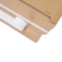 Versandtasche mit Selbstklebeverschluss in braun 340x235x35mm