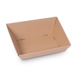 Geschenkkorb Trapez in braun 350x250x150mm