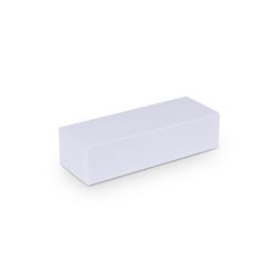 Geschenkbox aus Vollkarton 265x90x67mm in weiss/grau