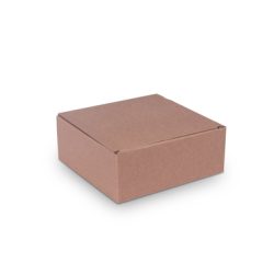 Geschenkverpackung mit offener Welle 285x270x110mm in braun