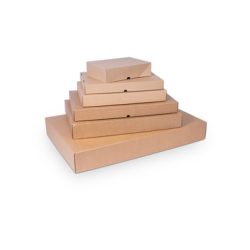 Stülpschachtel-Deckel Din A4  in braun 302x215x80mm