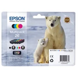 EPSON Multipack Tinte CMYBK T261640 XP 700/800 300/220 Seiten
