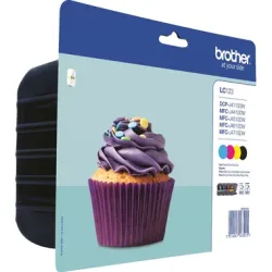 BROTHER Valuepack CMYBK LC-123VALBP DCP-J4110DW 600 Seiten