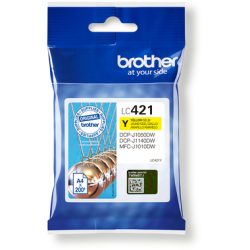 BROTHER Tintenpatrone yellow LC-421Y DCP-J1050 200 Seiten